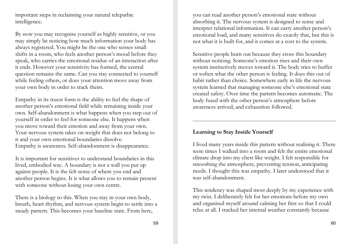 Experience Telepathy sample pages 7