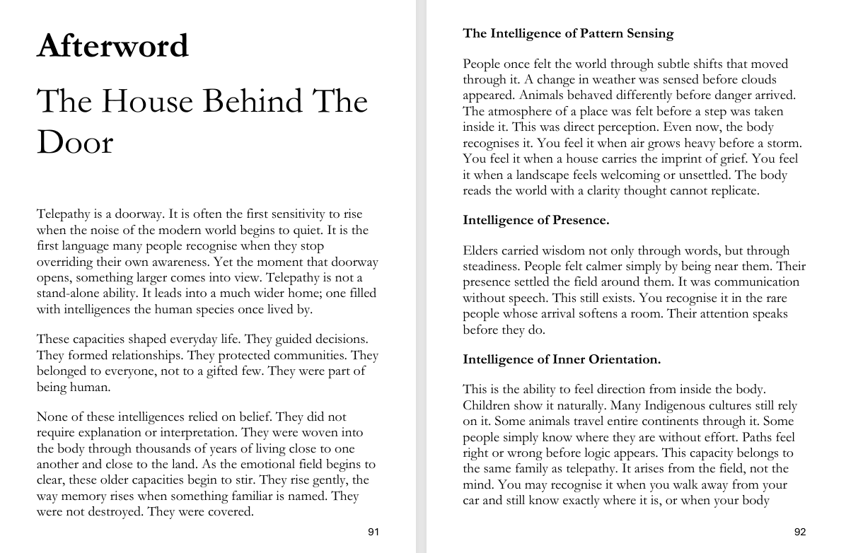 Experience Telepathy sample pages 9
