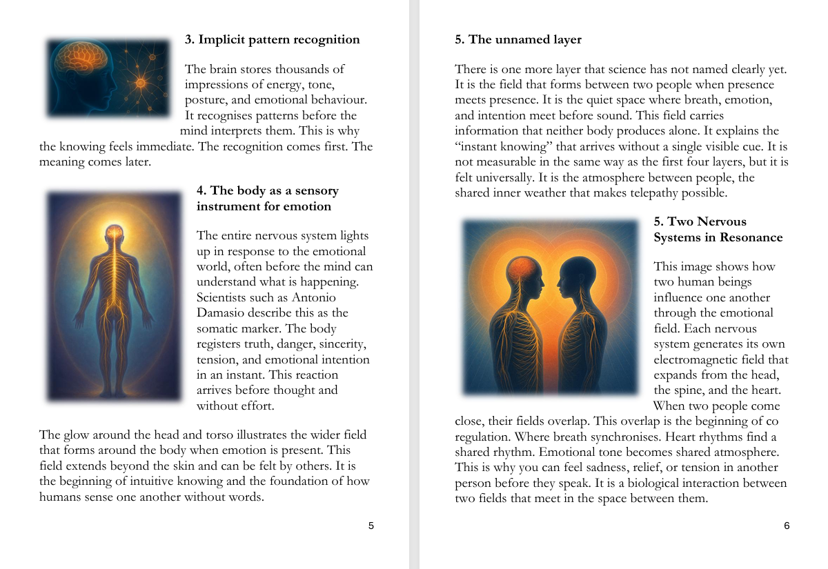 Experience Telepathy sample pages 4
