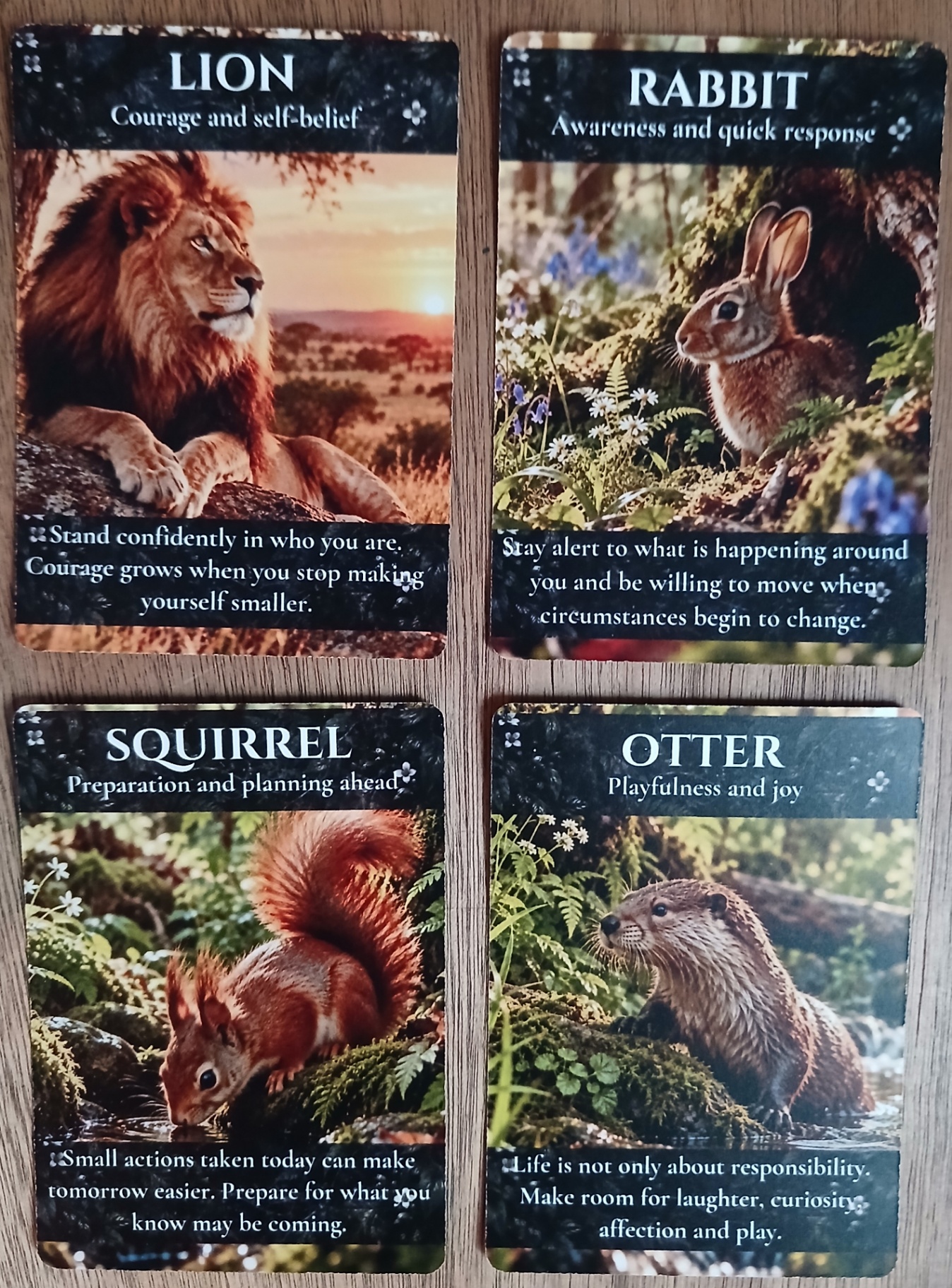 Animal Wisdom card deck sample 4